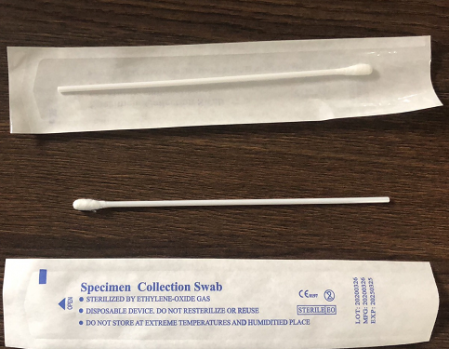 Disposable Polyester swab with Plastic Shaft